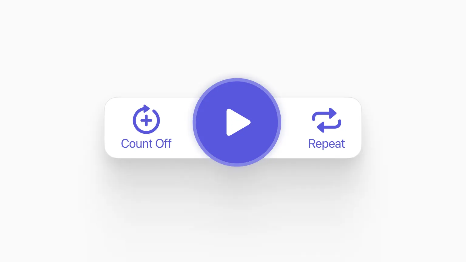 A picture showing the UI for the new Count off and Repeat features in Subdivide's tracks feature.