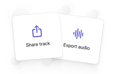 Subdivide's share sheet, with a QR code and a link for a track