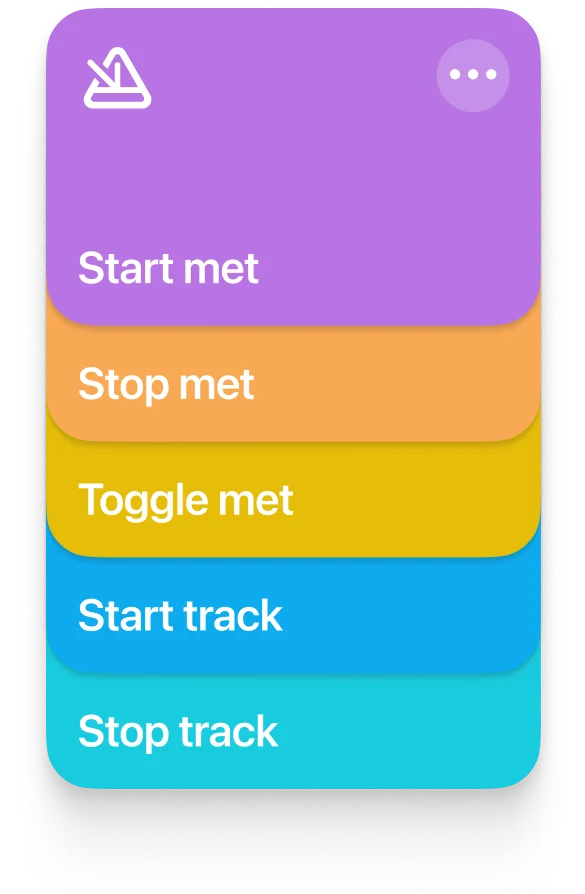 List ofApple Shortcuts for automating Subdivide app