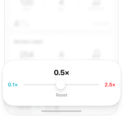 Subdivide's speed slider set to half speed