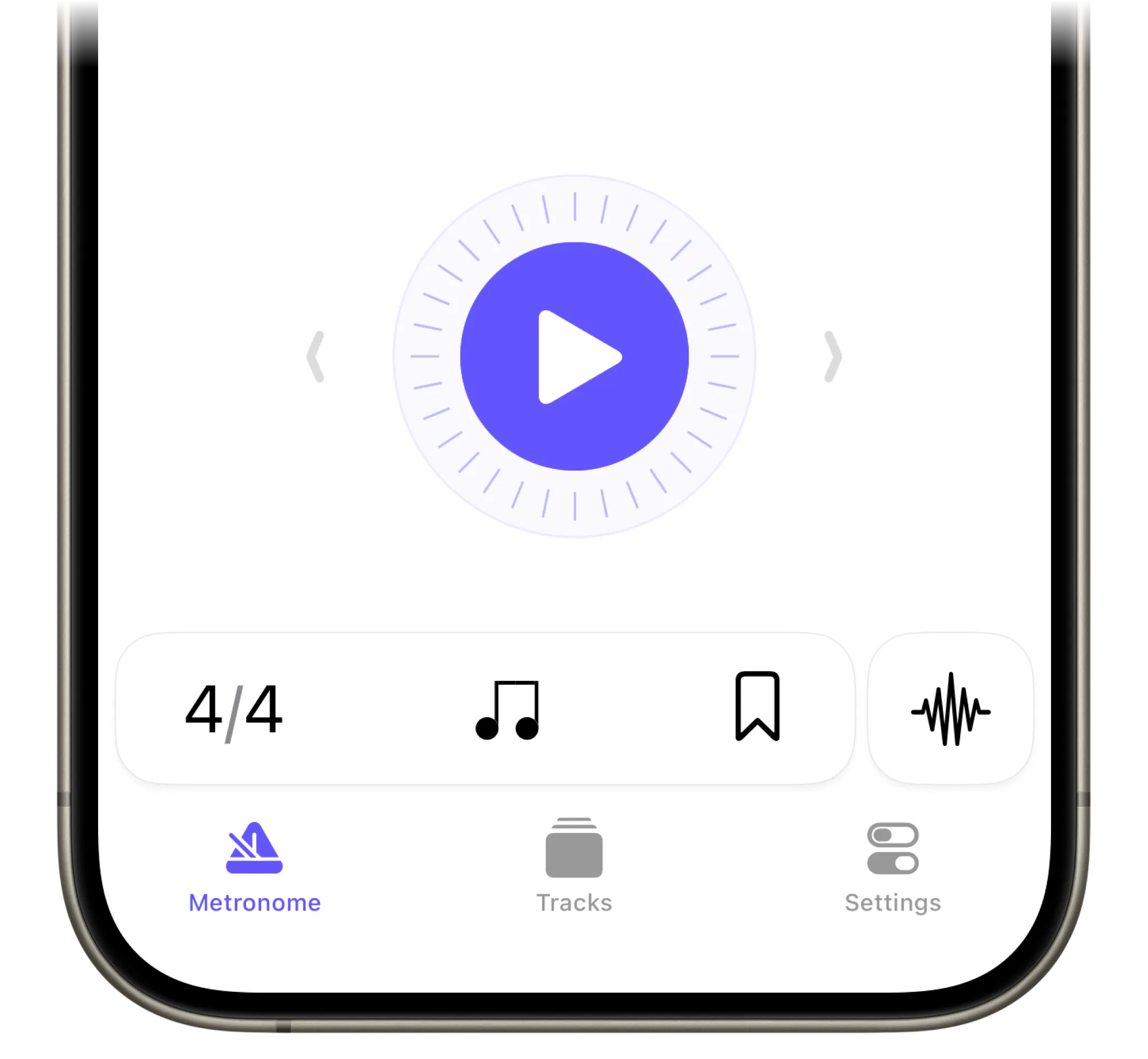 A screenshot showing the new tempo arrows.