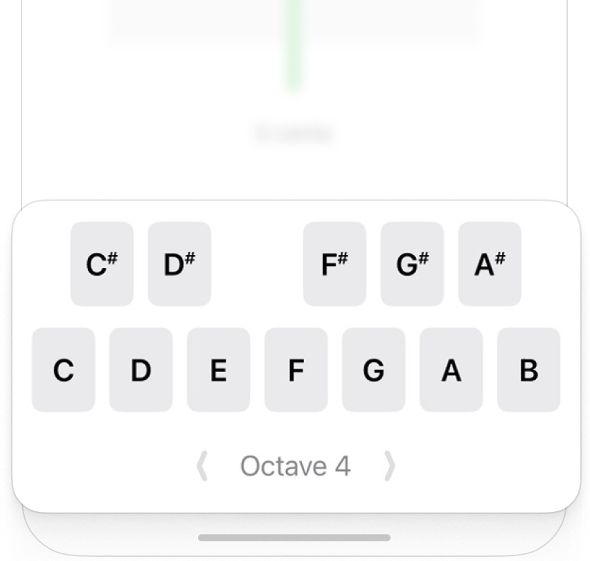 Reference tones interface illustration